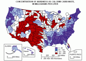 USGS Hard Water Map